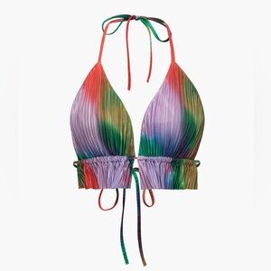 Multicolor Halter Bikini Top